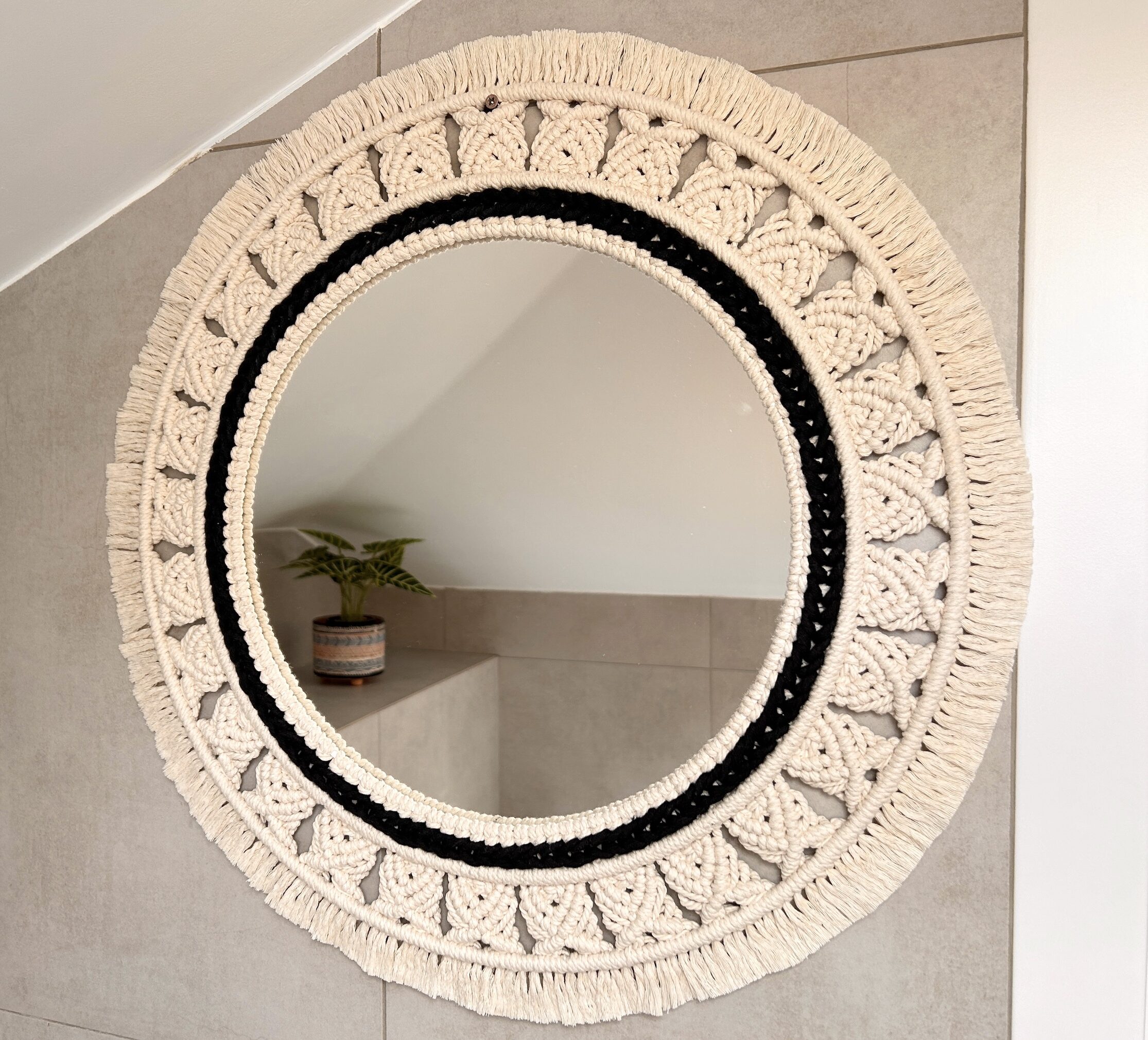 Oglindă Macrame Boho