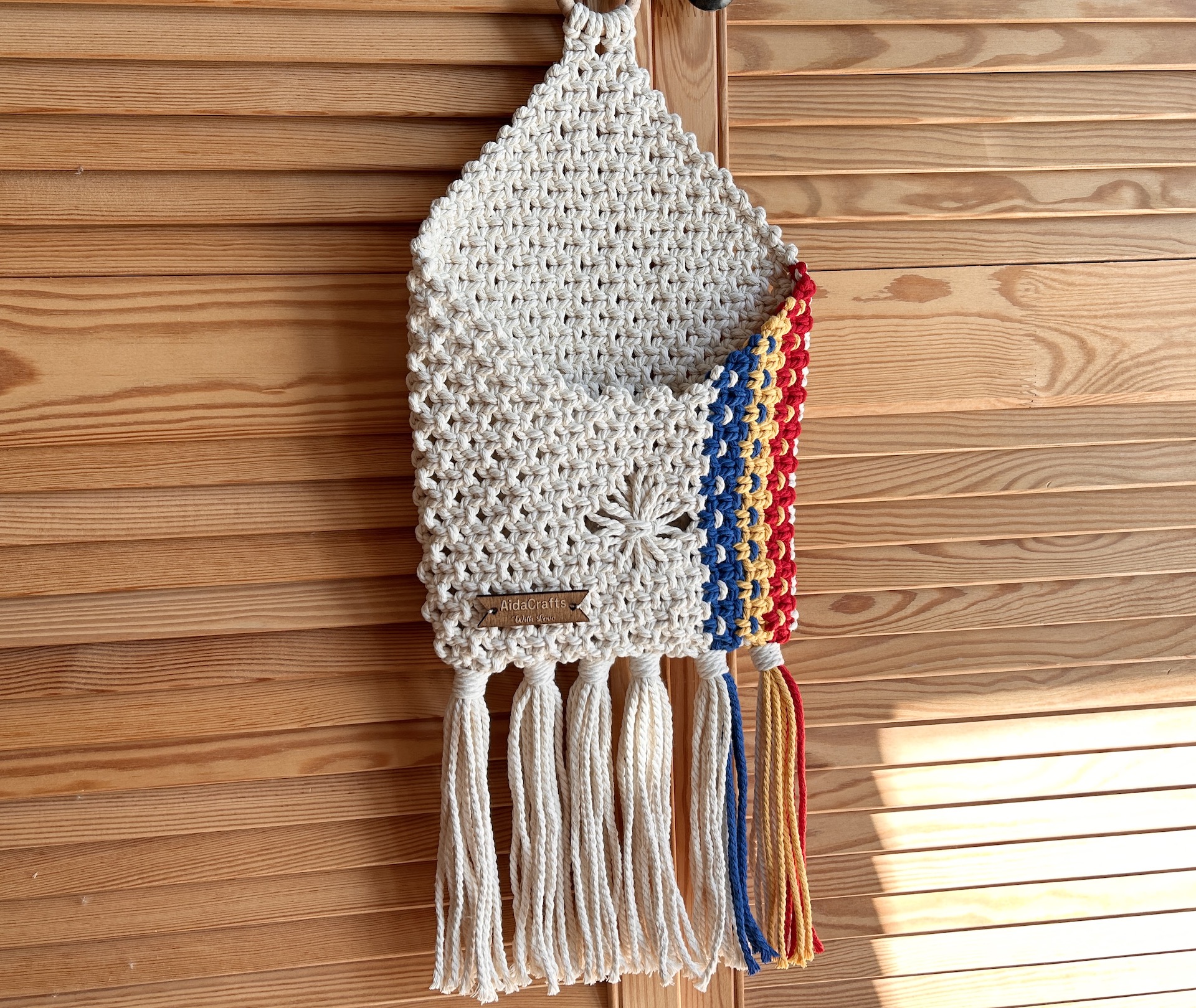 Organizator Macrame Tricolor