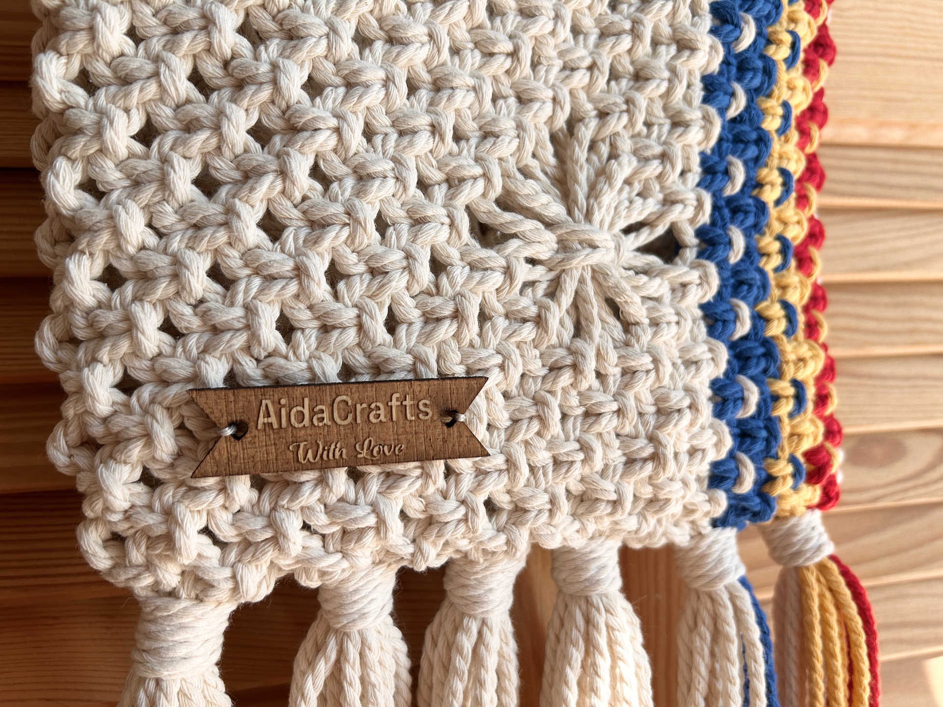 Organizator Macrame Tricolor
