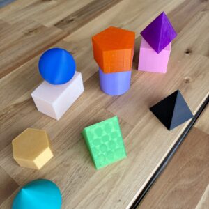 Set Didactic 10 Corpuri Geometrice 3D - imagine 3